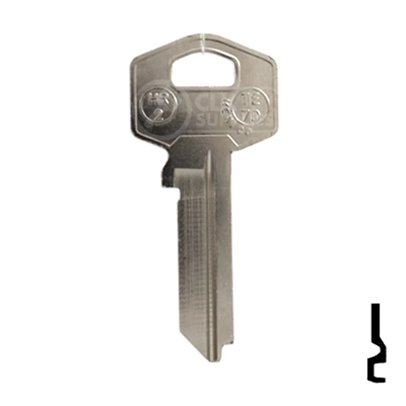 Uncut Key Blank | Harloc, Tesa | TE-7D, HR2 - Image 13