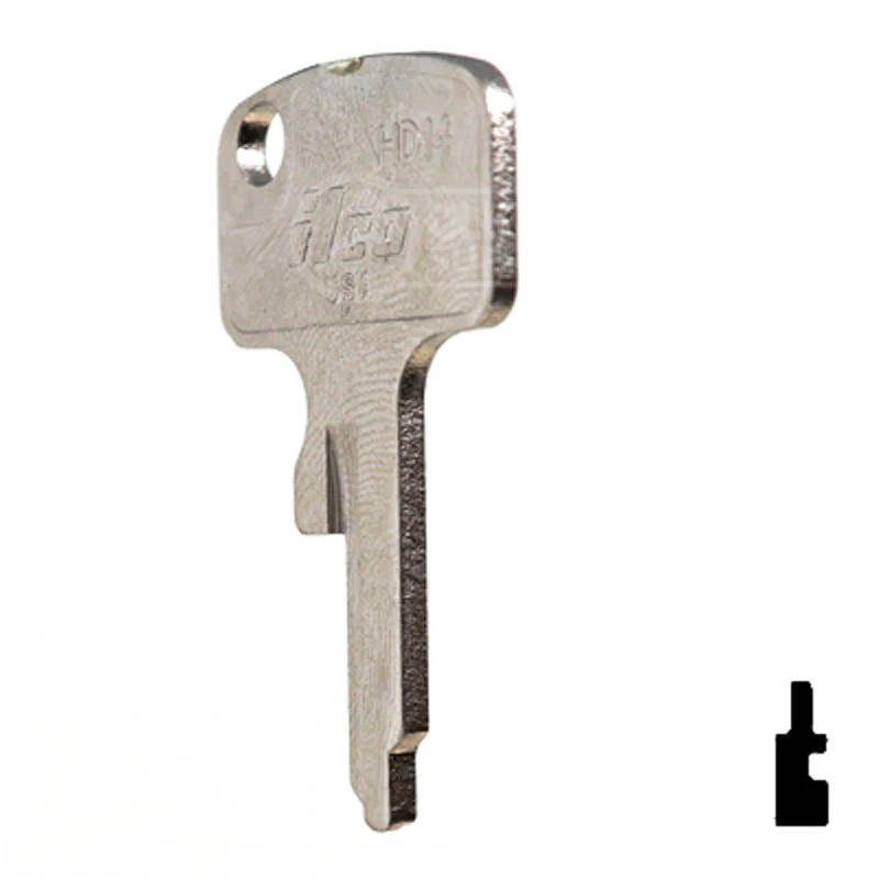 Uncut Key Blank | Honda Motorcycle | HD14 - Image 22