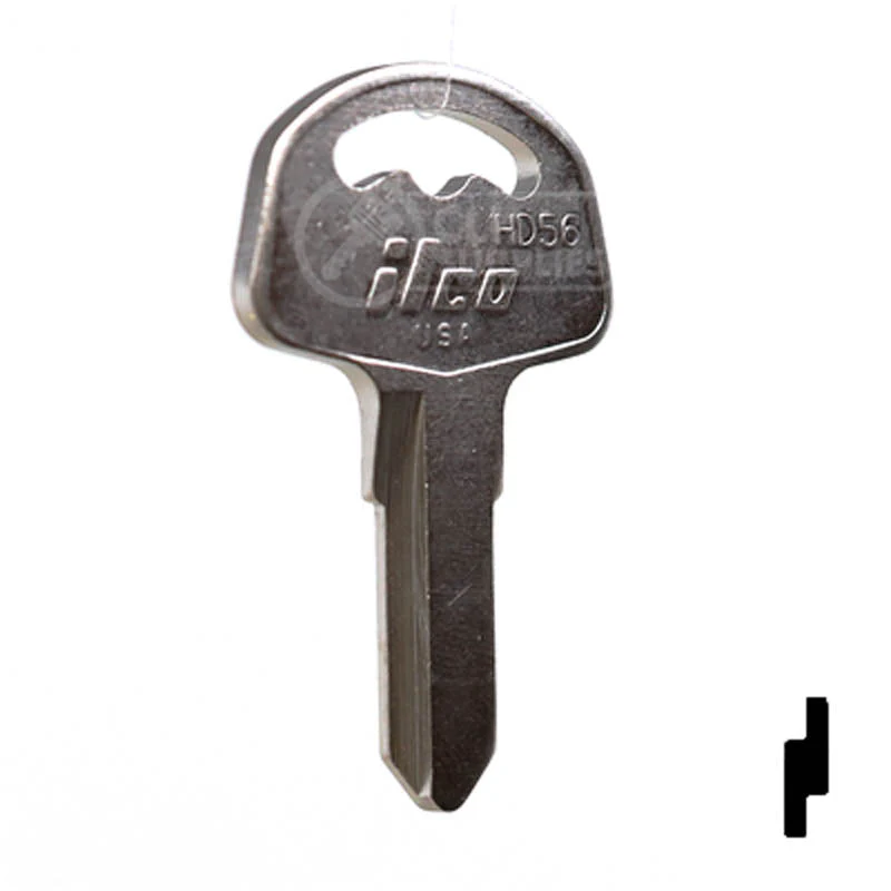 Uncut Key Blank | Honda Motorcycle, ATV | HD56 - Image 3