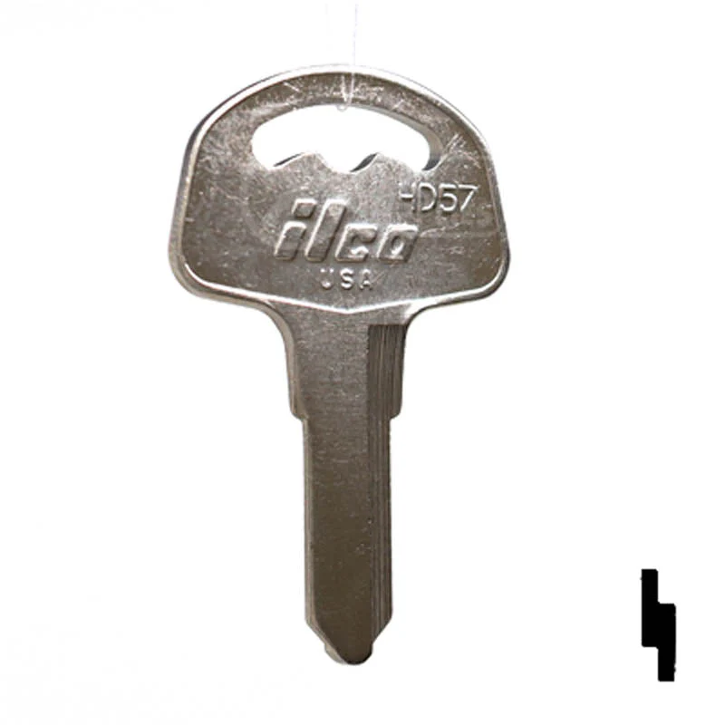 Uncut Key Blank | Honda Motorcycle, ATV | HD57 - Image 2