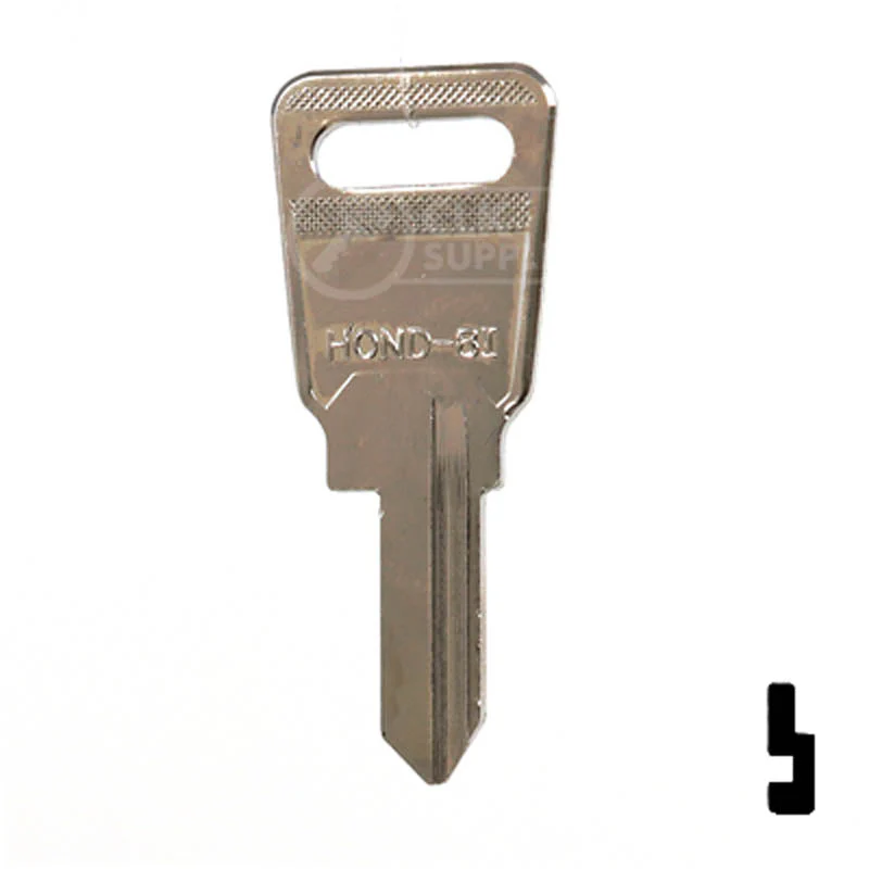 Uncut Key Blank | Honda Motorcycle | HD68 - Image 12