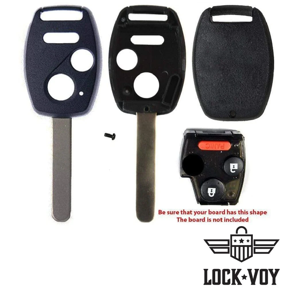 Honda 3 Button Remote Head Key Blank Shell