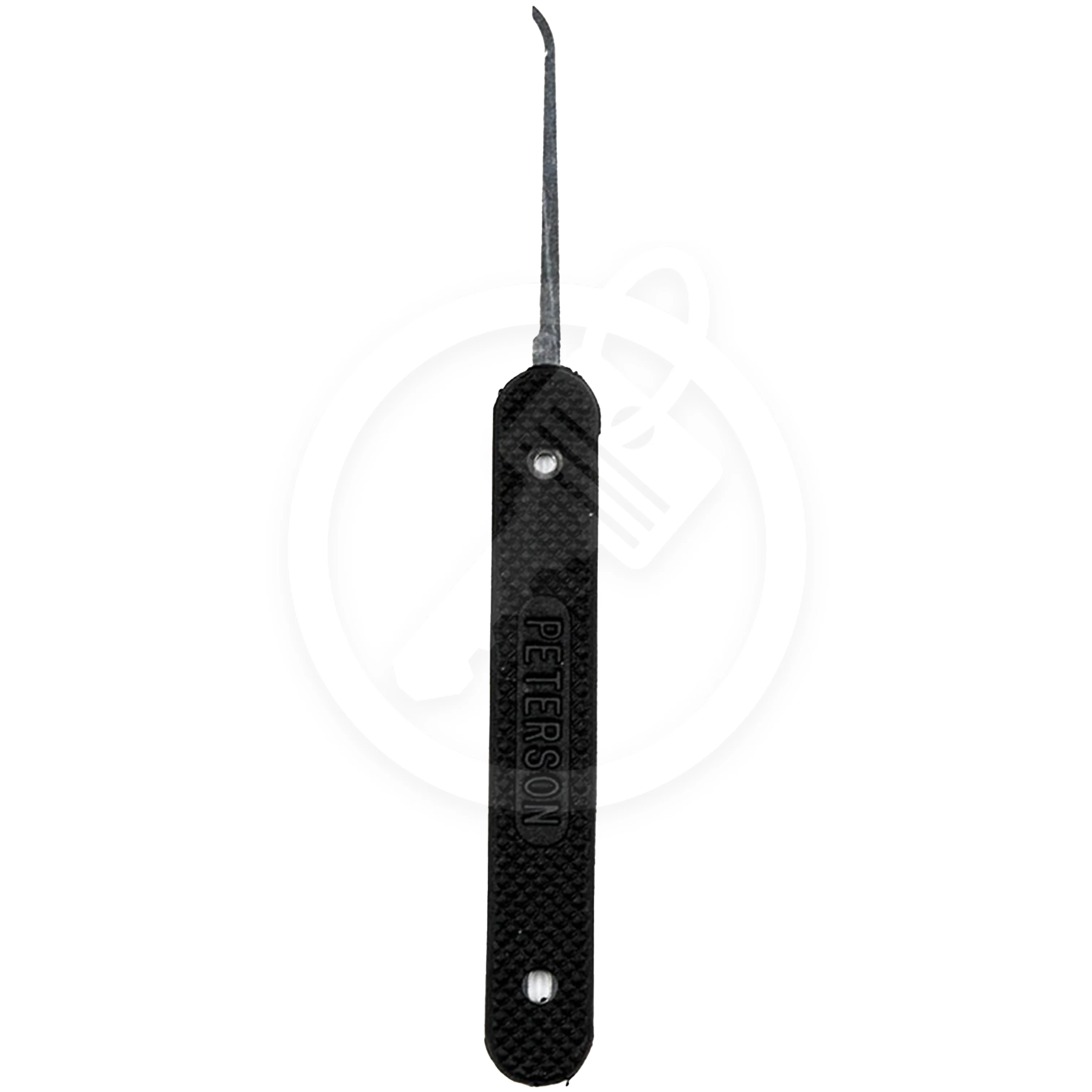 Peterson Lock Pick | Hook 1 | Government Steel with Rubber Handle
