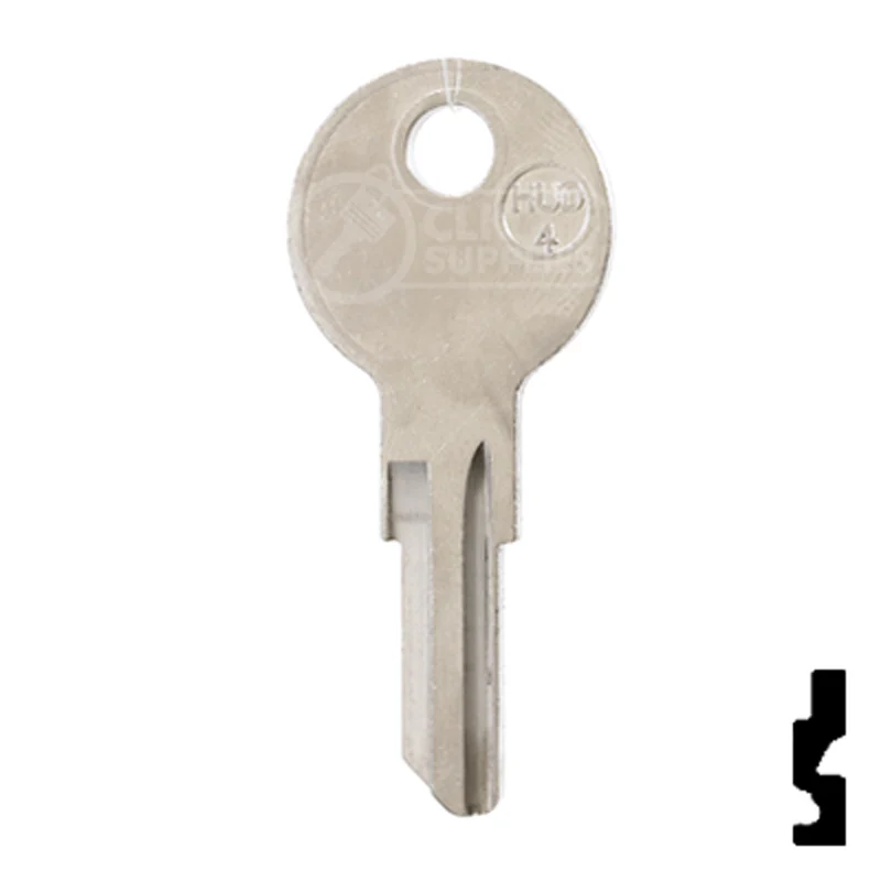 Uncut Key Blank | Hudson, Briggs & Straton | HUD4-NP,1098X - Image 12
