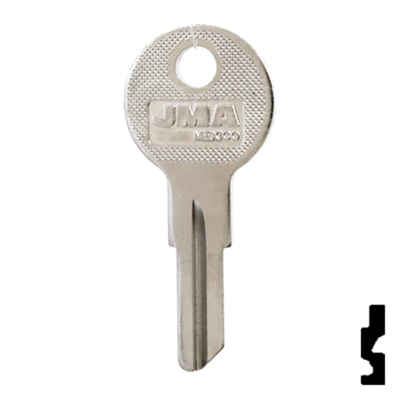 Uncut Key Blank | Hudson, Briggs & Straton | HUD4-NP,1098X - Image 24
