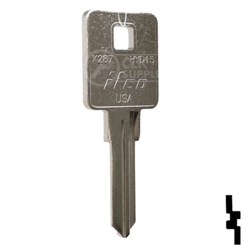 Uncut Key Blank | Harley Davidson | X287, HYD15 - Image 4