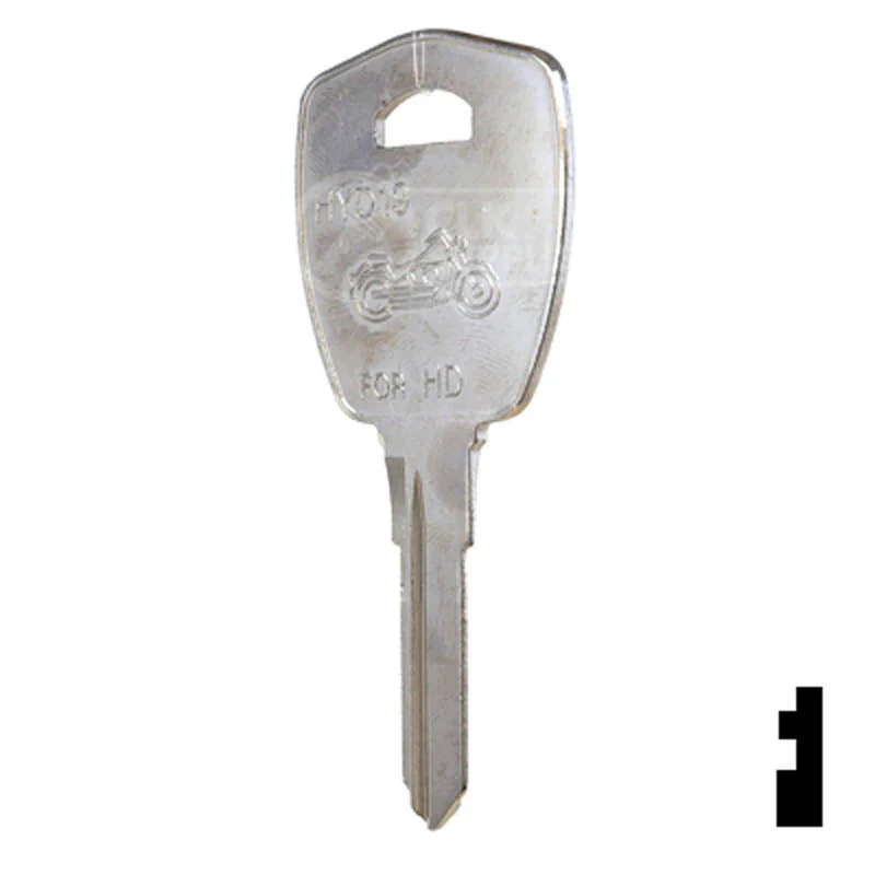 Uncut Key Blank | Harley Davidson | X286, HYD19 - Image 23