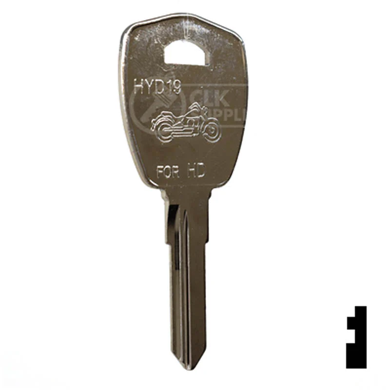 Uncut Key Blank | Harley Davidson | X286, HYD19 - Image 3