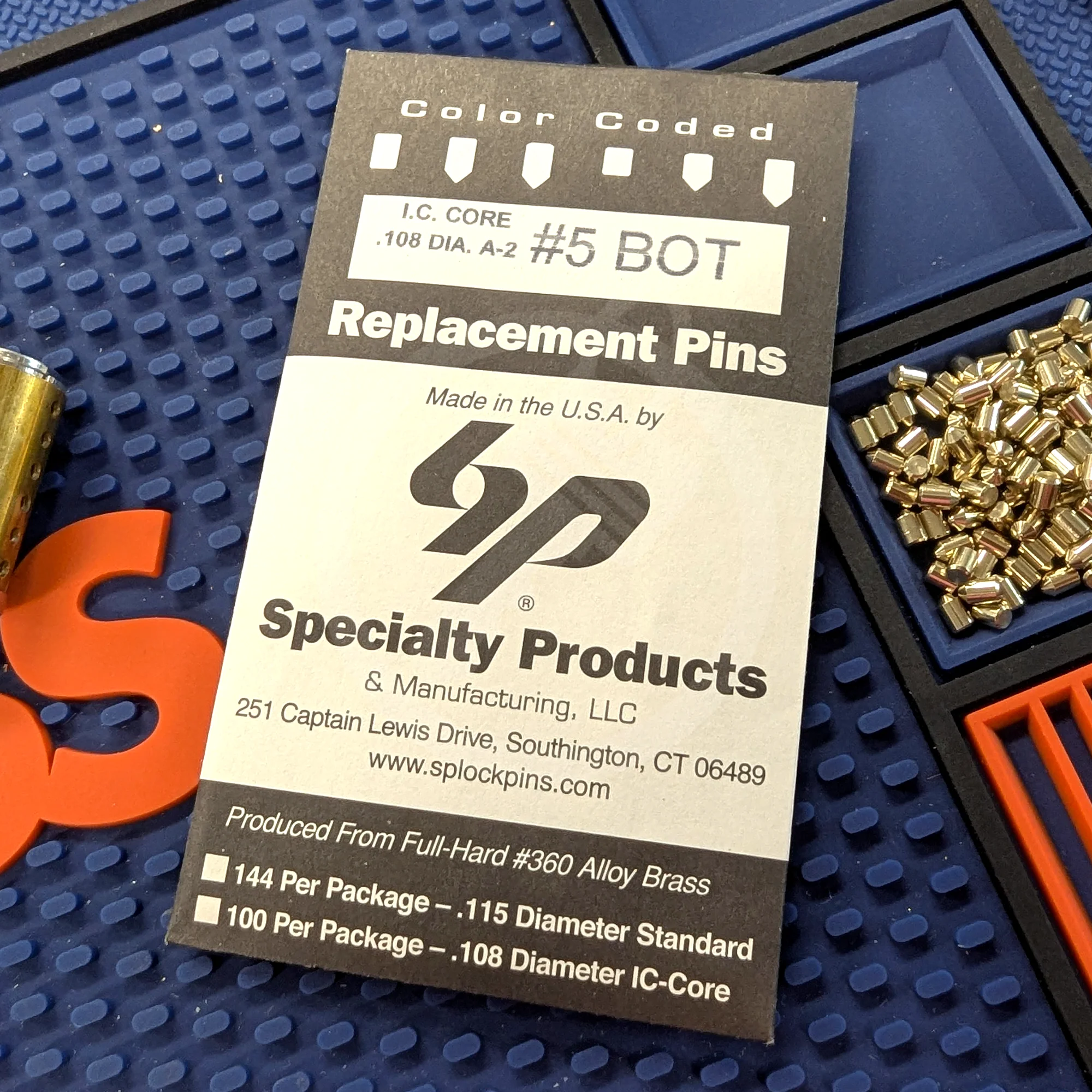 IC A2 Nickel Silver Bottom Pin #5 100pk - Image 5
