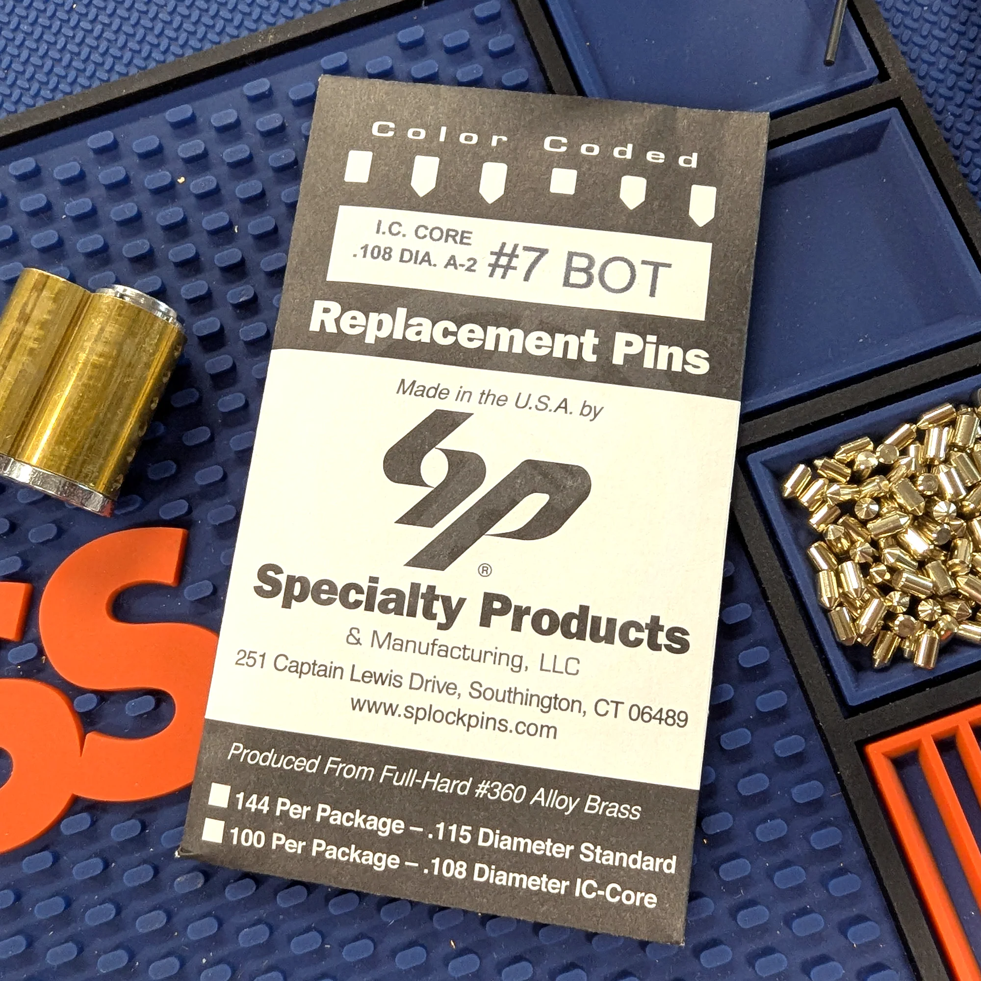 IC A2 Nickel Silver Bottom Pin #7 100pk - Image 5