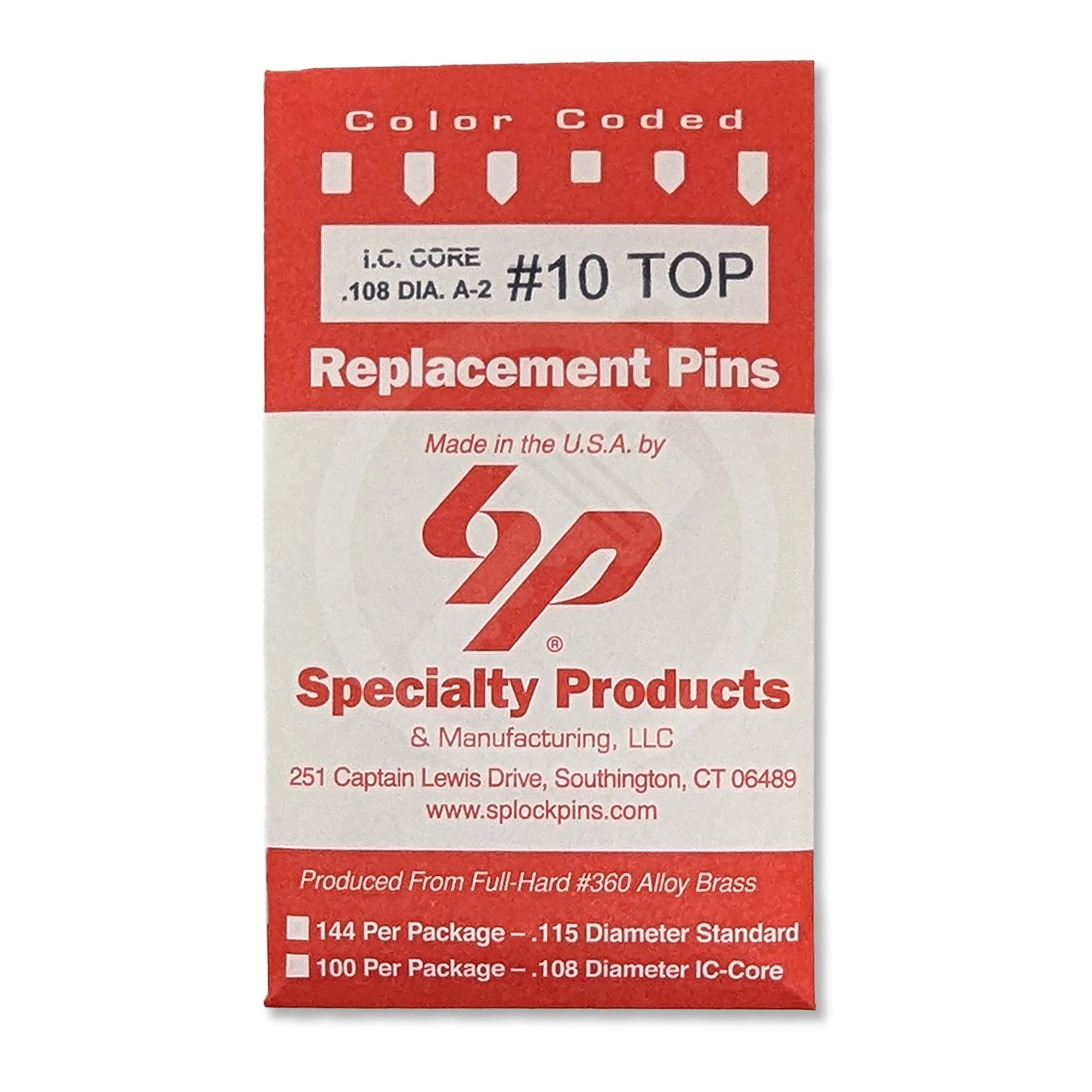 IC Core A2 #10 Master Pin 100PK