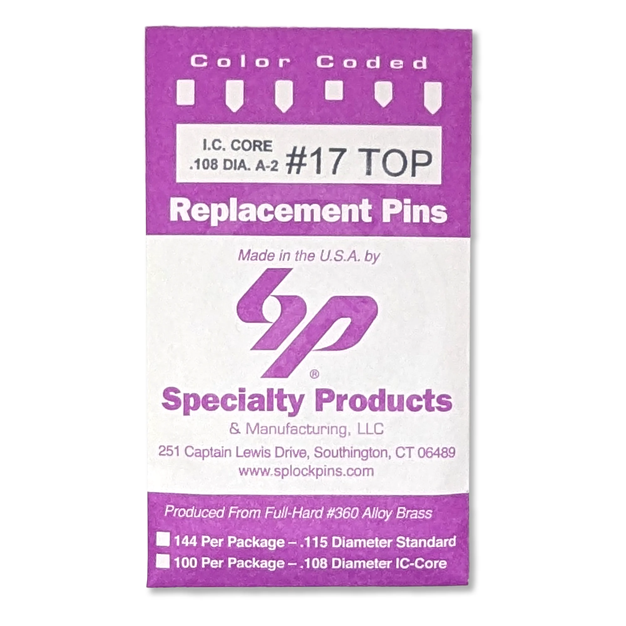 IC Core A2 #17 Master Pin 100PK