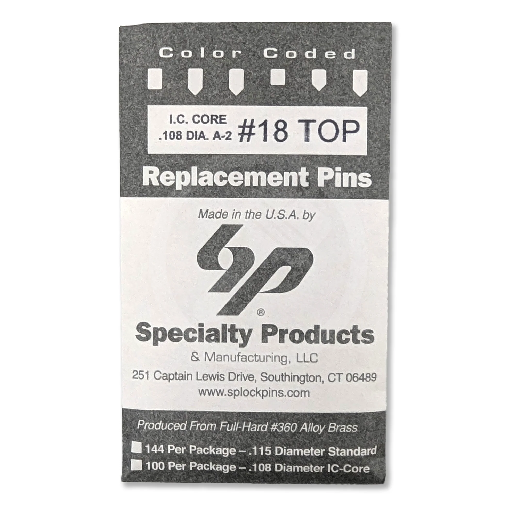 IC Core A2 #18 Master Pin 100PK