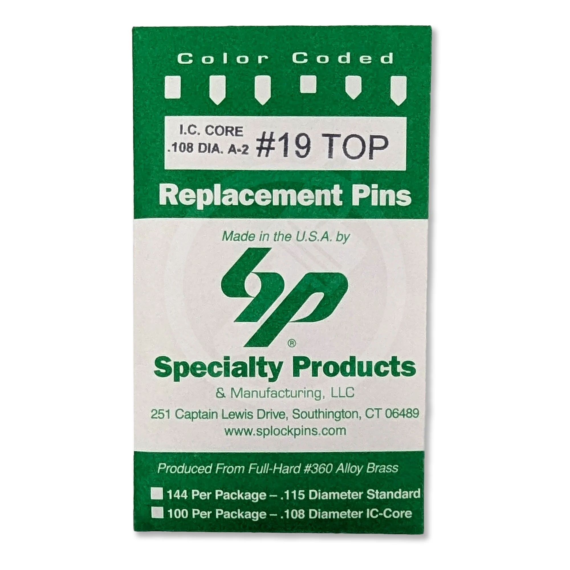 IC Core A2 #19 Master Pin 100PK