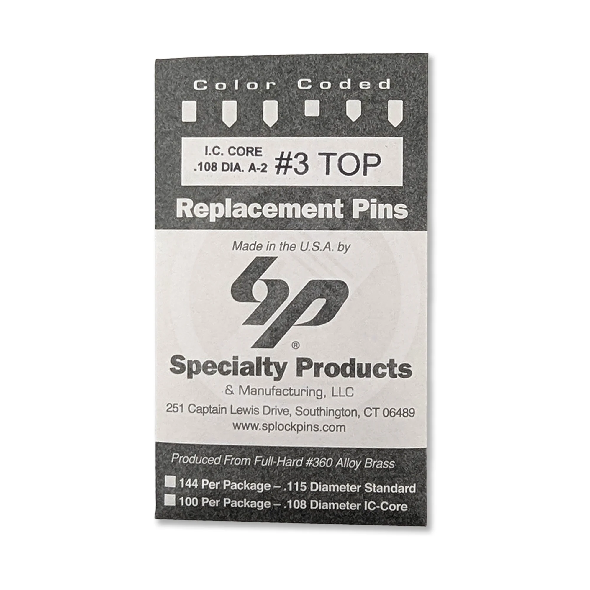 IC Core A2 #3 Master Pin 100PK