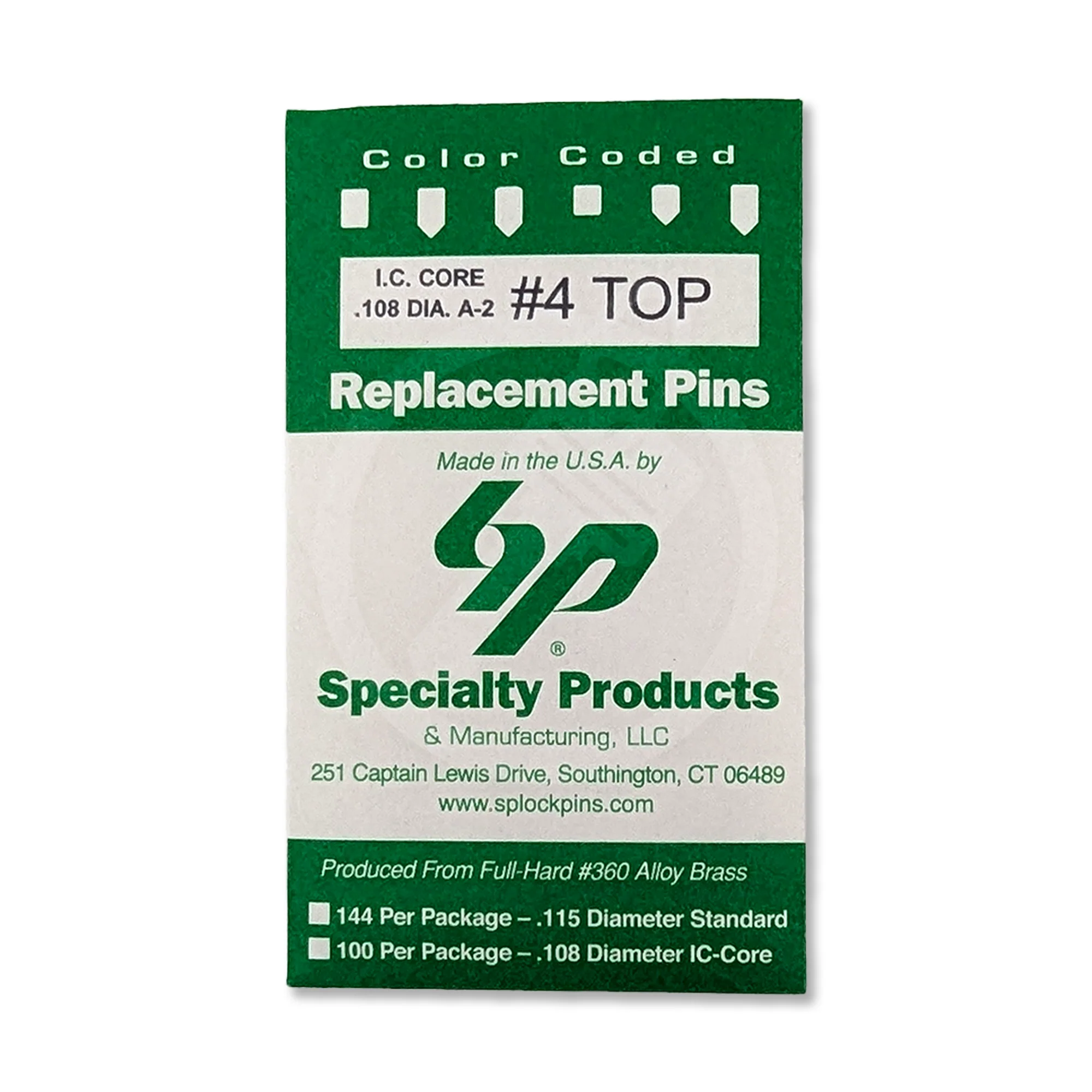 IC Core A2 #4 Master Pin 100PK