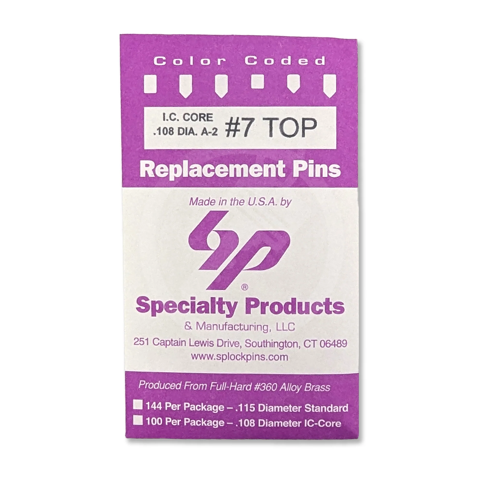 IC Core A2 #7 Master Pin 100PK