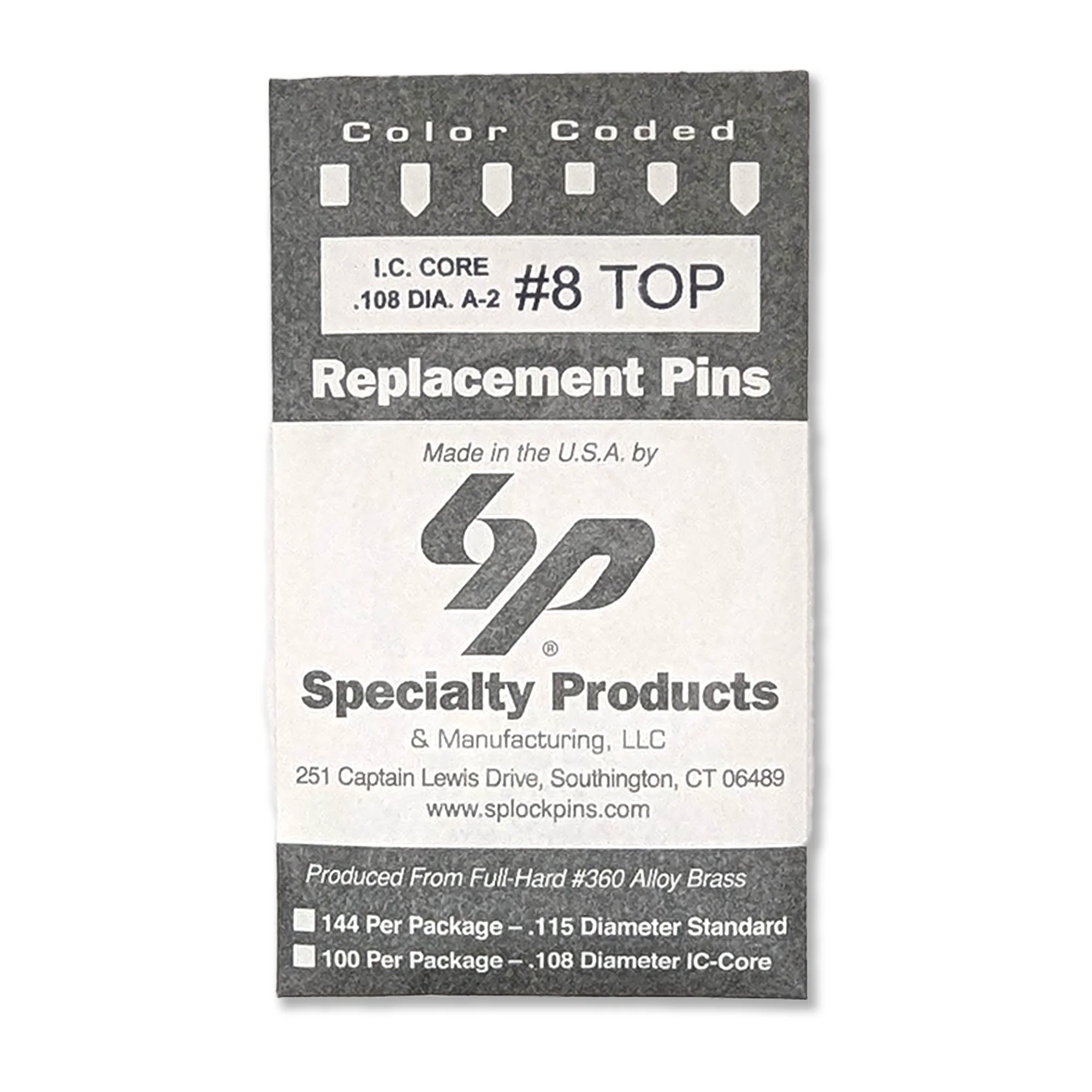 IC Core A2 #8 Master Pin 100PK