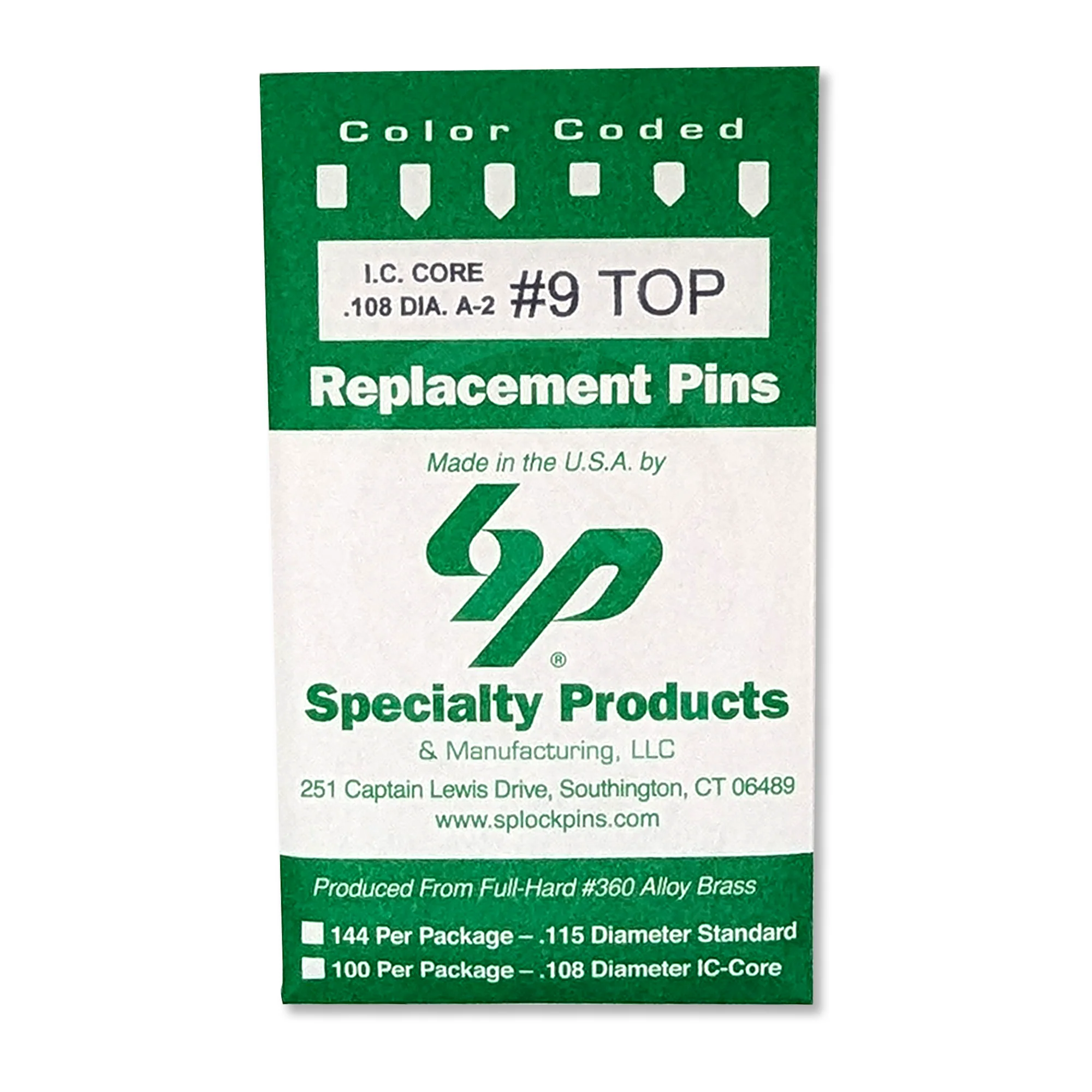 IC Core A2 #9 Master Pin 100PK
