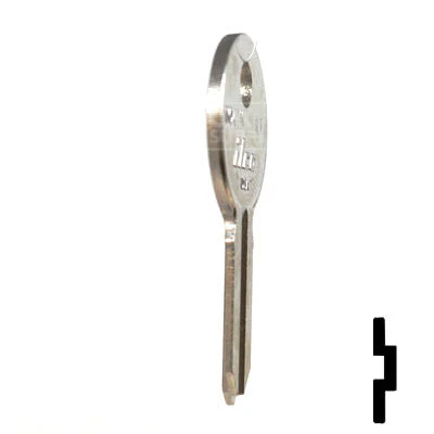 Uncut Key Blank | Illinois | IL1, 1041H - Image 5
