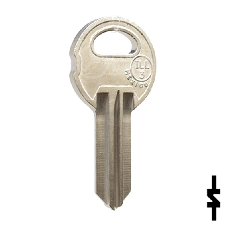 Uncut NP Key Blank | Illinois | ILL-3, S104Z - Image 15