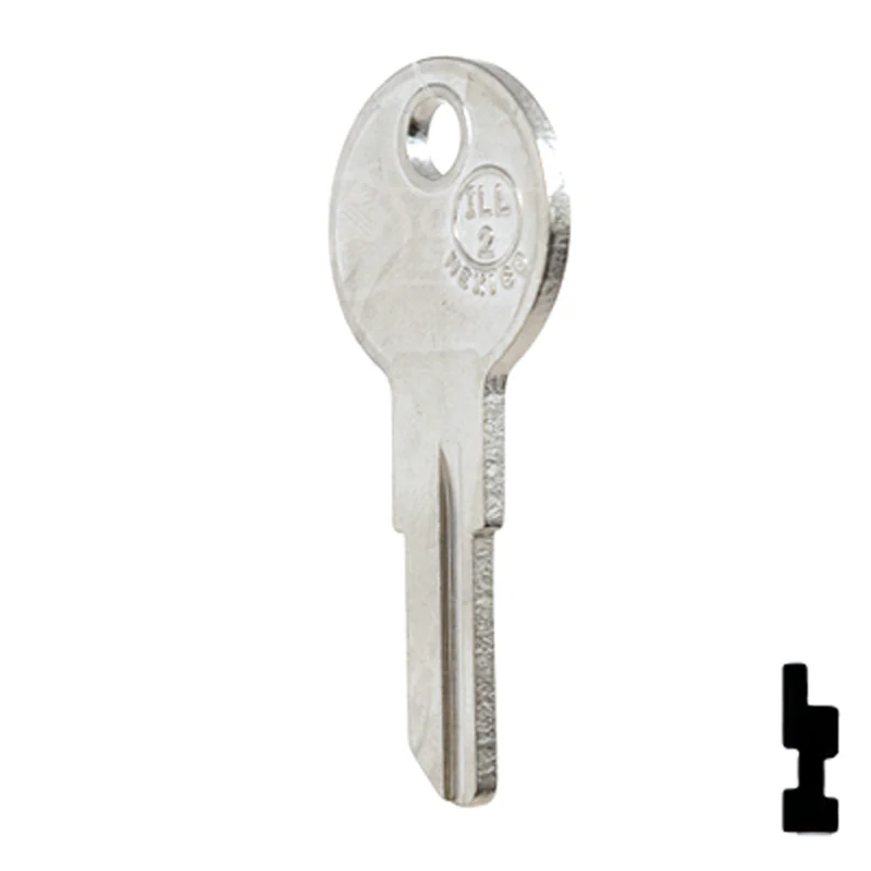 Uncut NP Key Blank | Illinois | ILL2, 1043C - Image 10