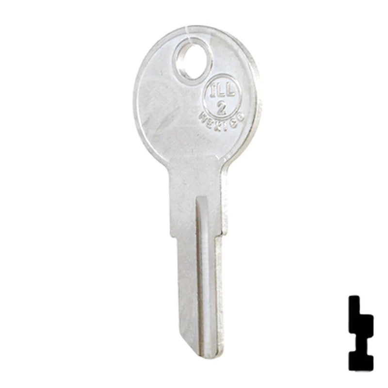 Uncut NP Key Blank | Illinois | ILL2, 1043C - Image 11