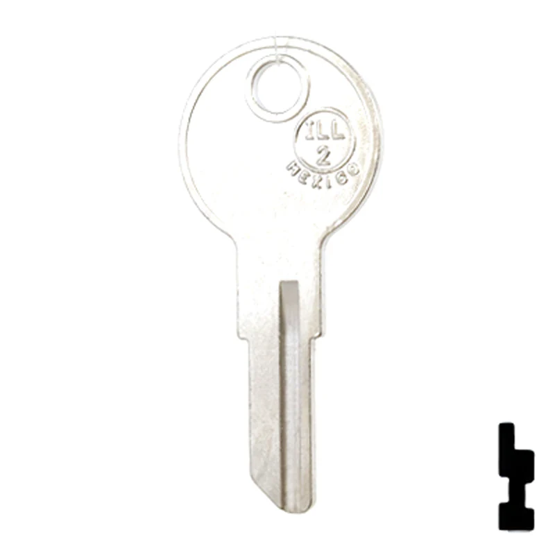 Uncut NP Key Blank | Illinois | ILL2, 1043C - Image 12