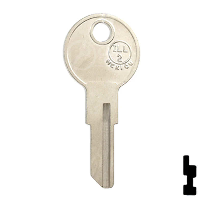 Uncut NP Key Blank | Illinois | ILL2, 1043C - Image 14