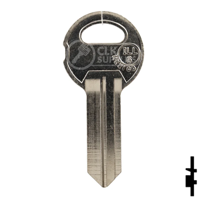 Uncut NP Key Blank | Illinois | ILL6, 1042B - Image 14