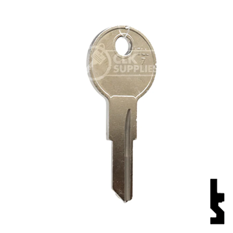 Uncut NP Key Blank | Illinois | ILL7, 1043D - Image 15