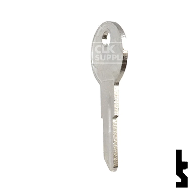 Uncut NP Key Blank | Illinois | ILL7, 1043D - Image 9