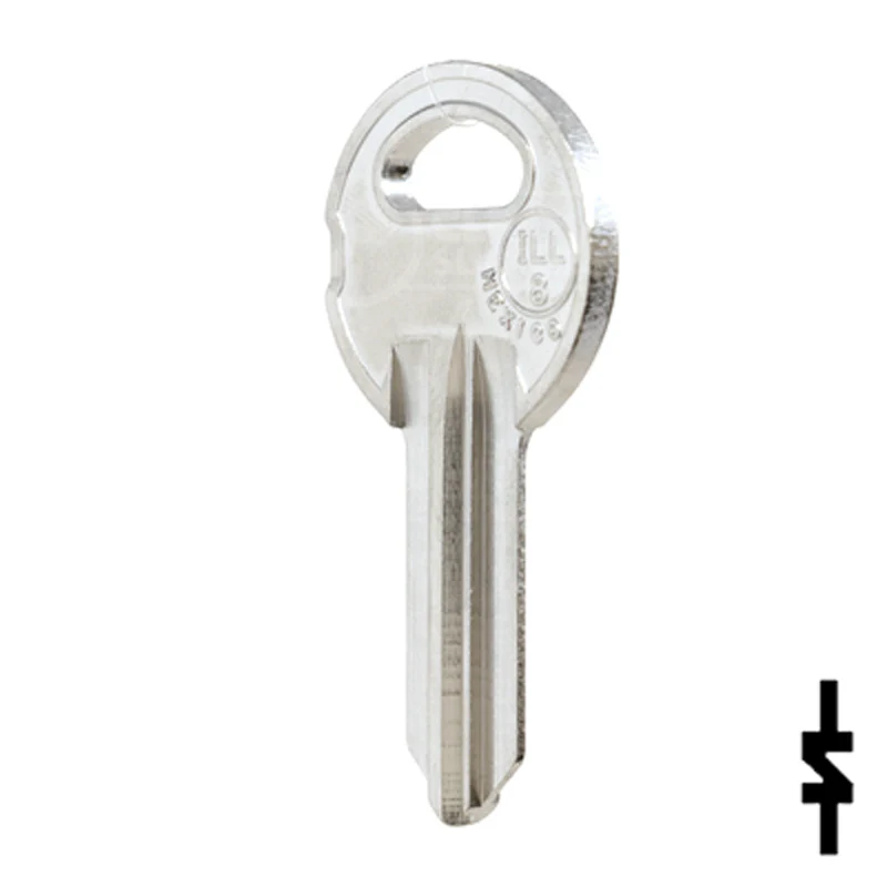 Uncut NP Key Blank | Illinois | ILL8, S1042ZP - Image 10