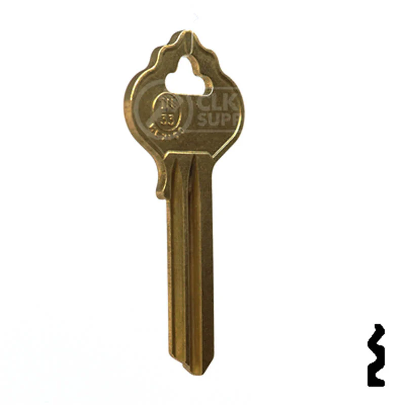 Uncut Key Blank | Independent | IN33, 1054MT - Image 4