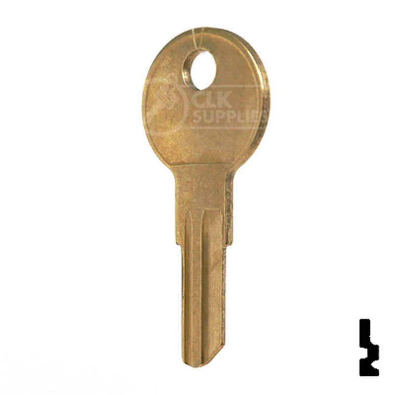 Uncut Key Blank | Jofco, Hudson, Kimball | IN8, L1054B - Image 10