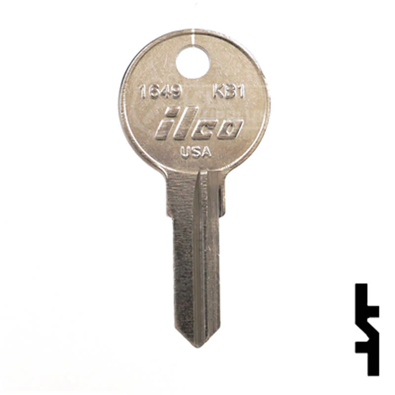 Uncut Key Blank | Kimball | KB1, 1649