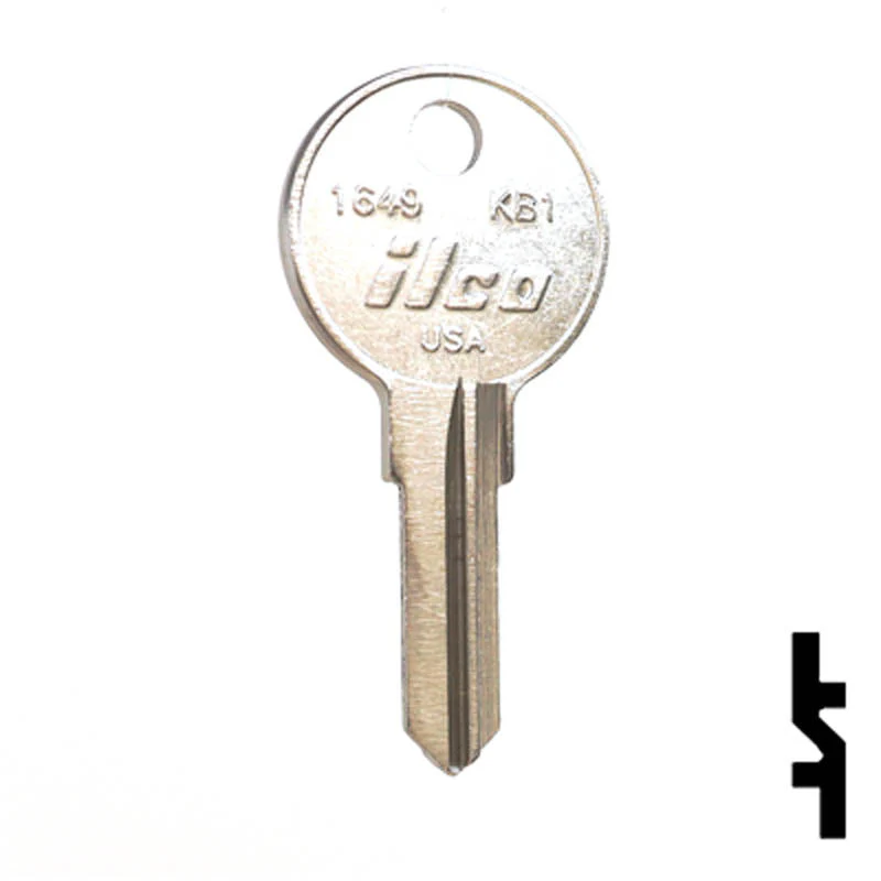 Uncut Key Blank | Kimball | KB1, 1649 - Image 2