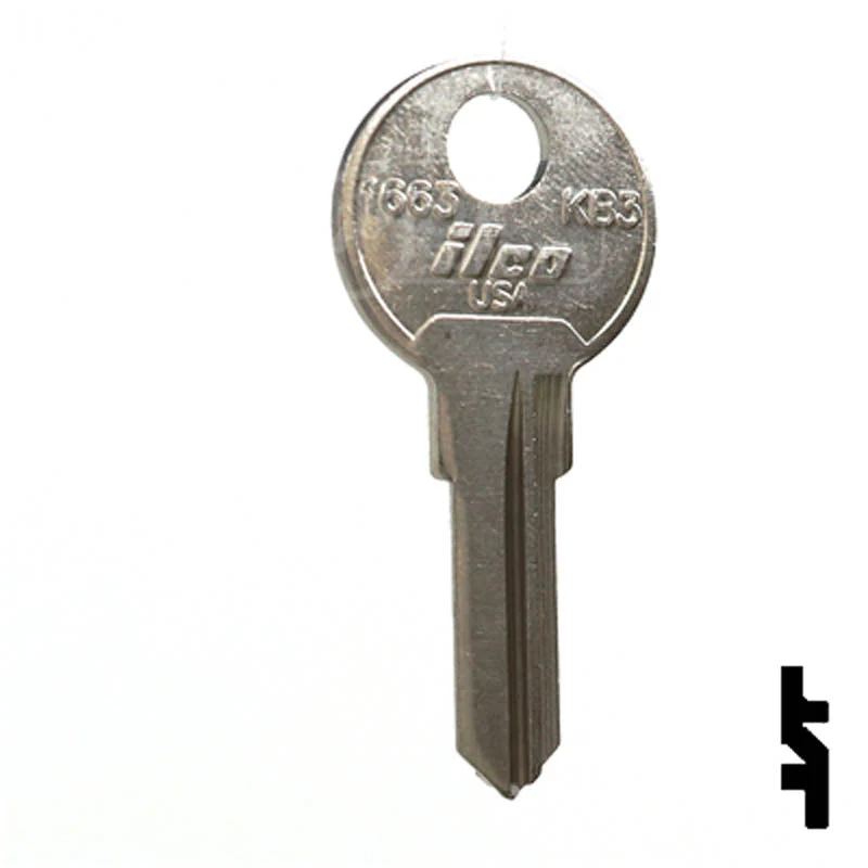 Uncut Key Blank | Kimball | KB3, 1663 - Image 2