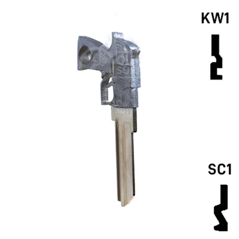 Key Art Pistol Key - Choose Keyway SC1 or KW1/KW10 - Image 10