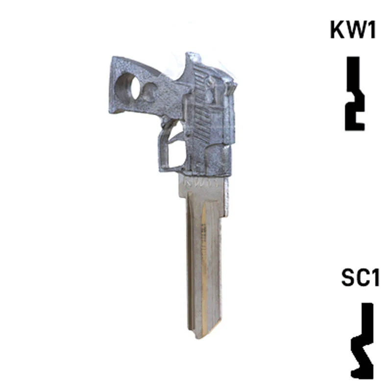 Key Art Pistol Key - Choose Keyway SC1 or KW1/KW10 - Image 11