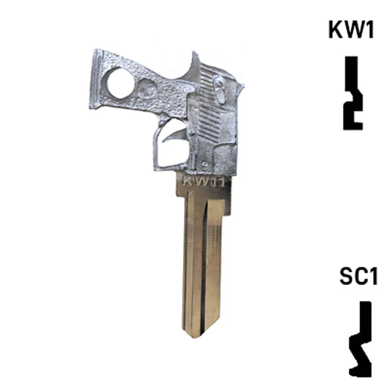 Key Art Pistol Key - Choose Keyway SC1 or KW1/KW10 - Image 13