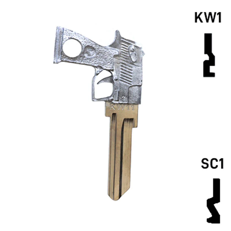 Key Art Pistol Key - Choose Keyway SC1 or KW1/KW10 - Image 14