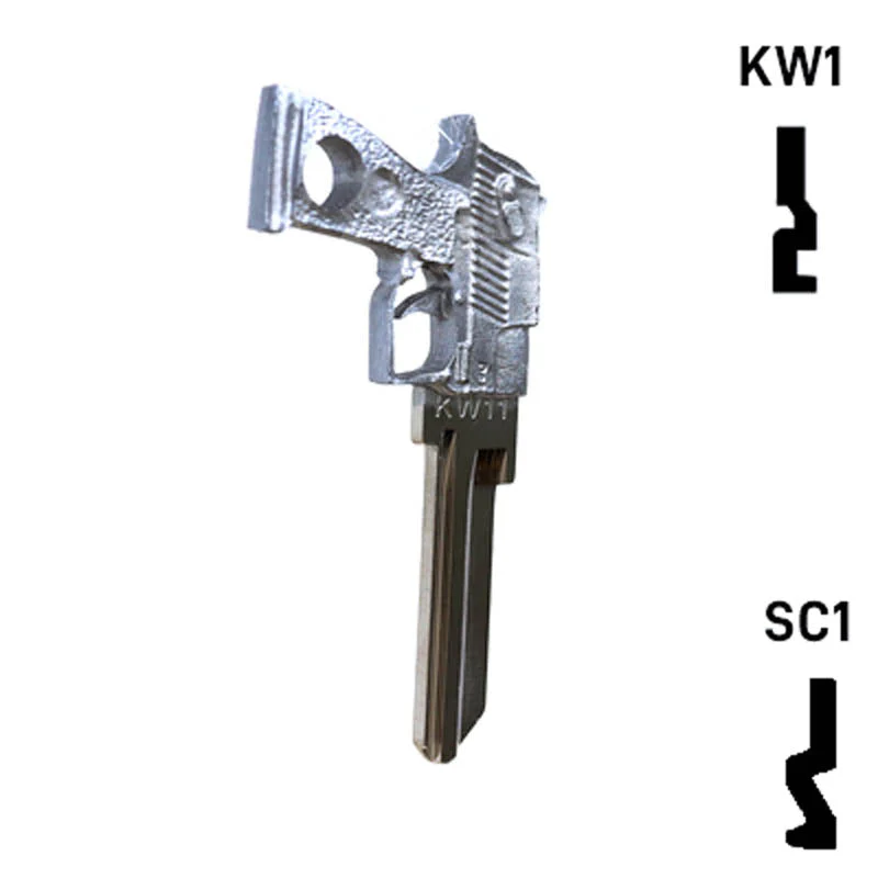 Key Art Pistol Key - Choose Keyway SC1 or KW1/KW10 - Image 16