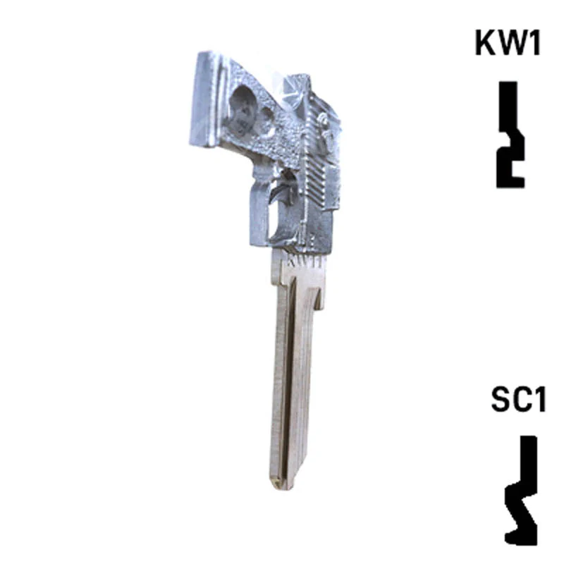 Key Art Pistol Key - Choose Keyway SC1 or KW1/KW10 - Image 17