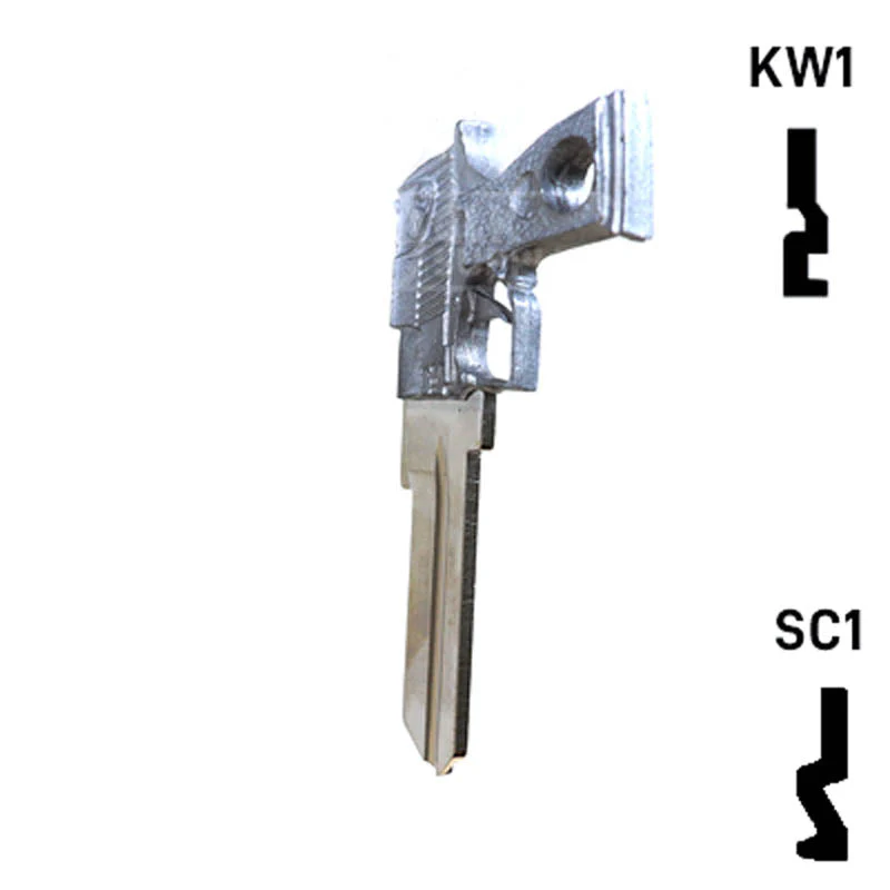 Key Art Pistol Key - Choose Keyway SC1 or KW1/KW10 - Image 22