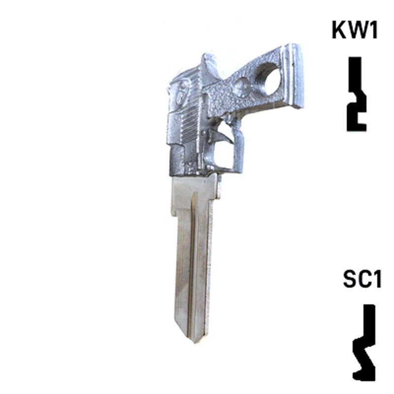 Key Art Pistol Key - Choose Keyway SC1 or KW1/KW10 - Image 23