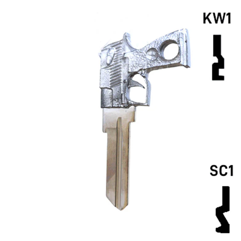 Key Art Pistol Key - Choose Keyway SC1 or KW1/KW10 - Image 24