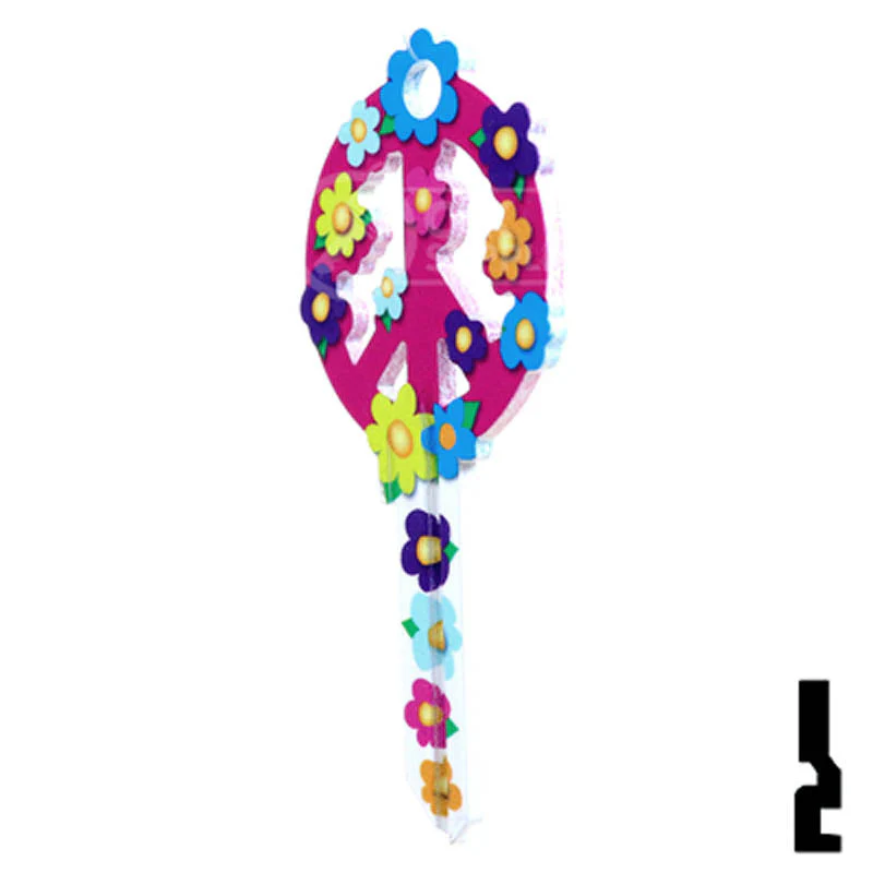 Key Shapes -PEACE SIGN- Kwikset Key - Image 10