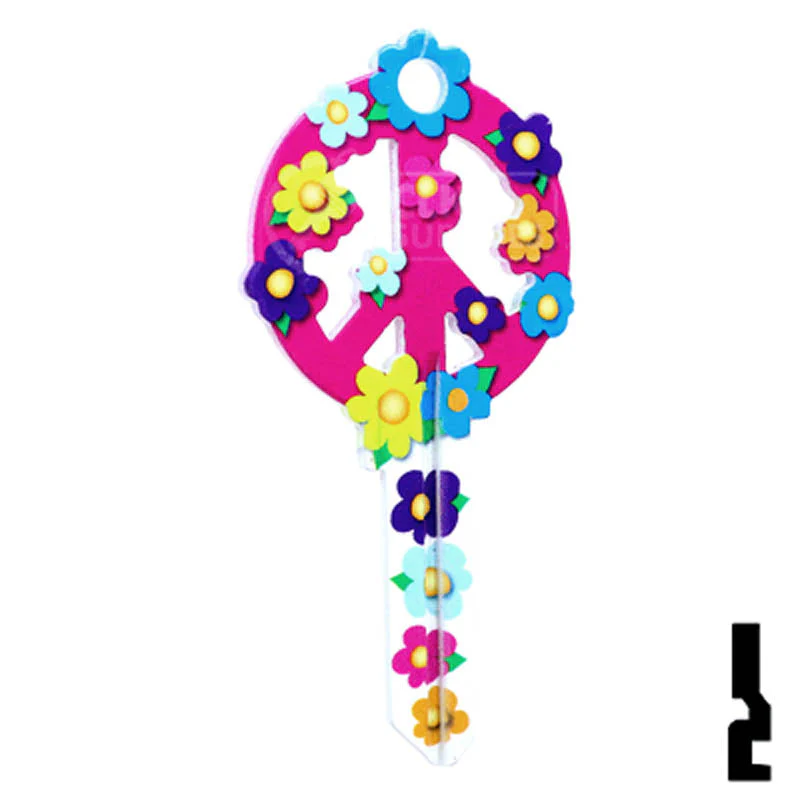 Key Shapes -PEACE SIGN- Kwikset Key - Image 15