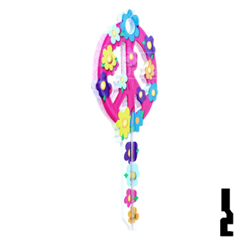 Key Shapes -PEACE SIGN- Kwikset Key - Image 17